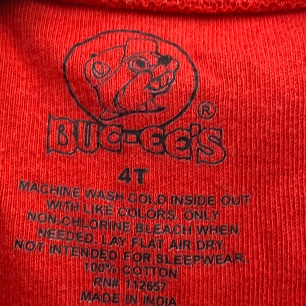 Buc-ee's Shirt‎ Boys 4T Red Beaver Logo Everyday Streetwear - Picture 4 of 7